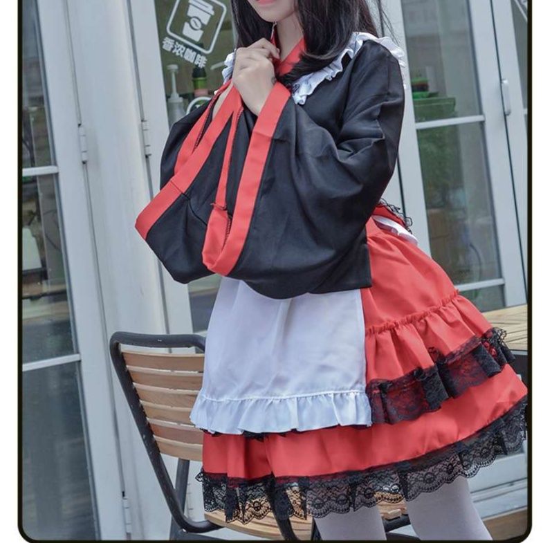 メイド服 和風メイド衣装 華麗なる舞台衣装