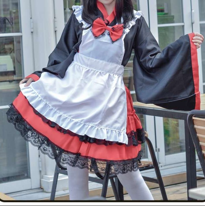 メイド服 和風メイド衣装 華麗なる舞台衣装