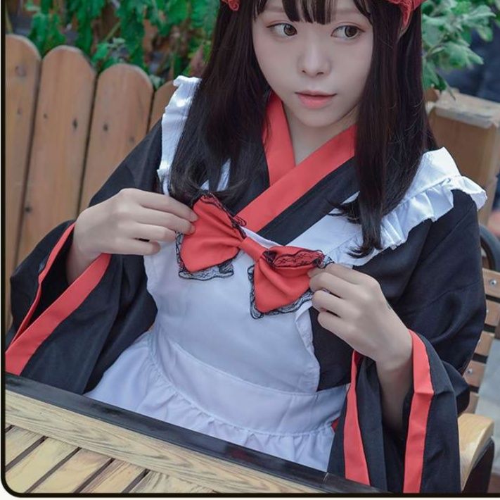 メイド服 和風メイド衣装 華麗なる舞台衣装