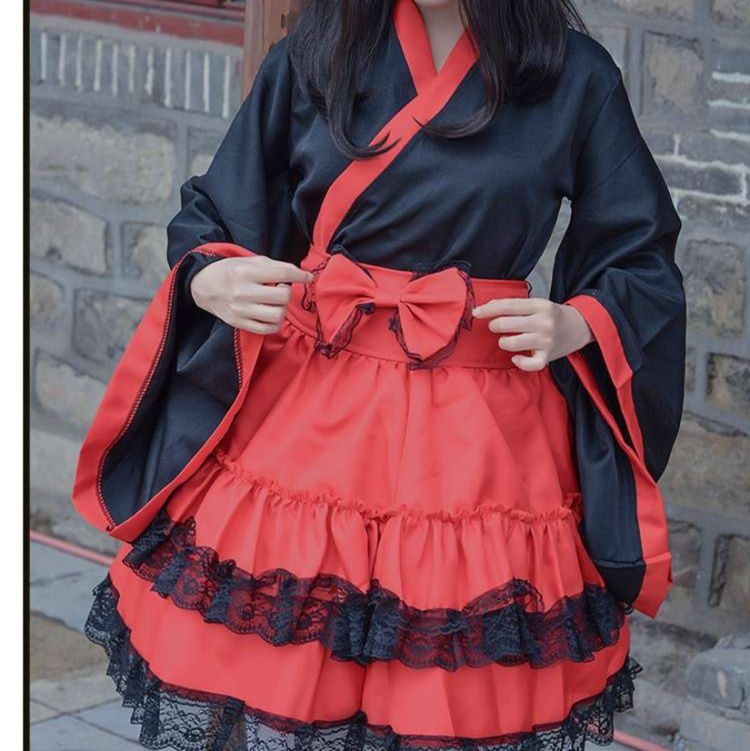 メイド服 和風メイド衣装 華麗なる舞台衣装