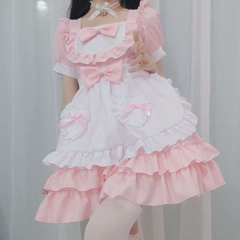 メイド服 ふんわりメイド風ワンピース