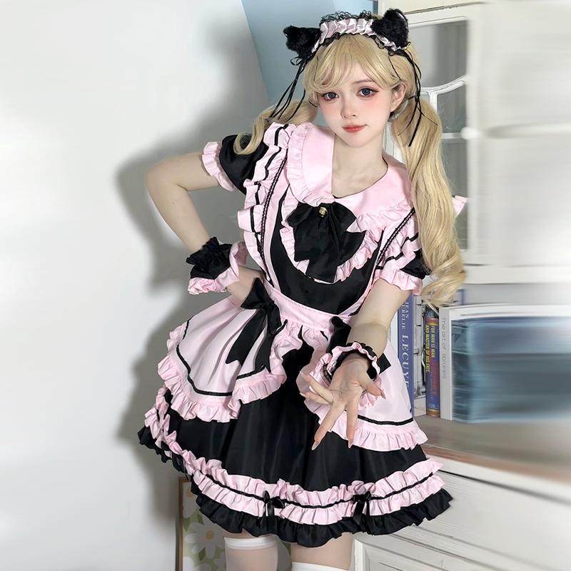 メイド服 ふんわりフリルメイドドレス