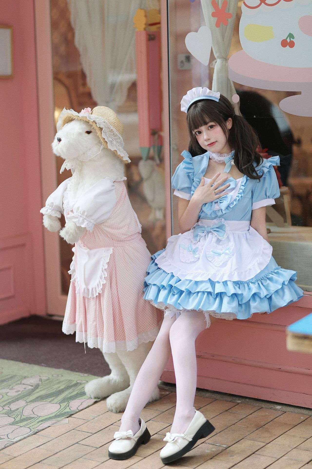 メイド服 ふんわりメイド風ワンピース