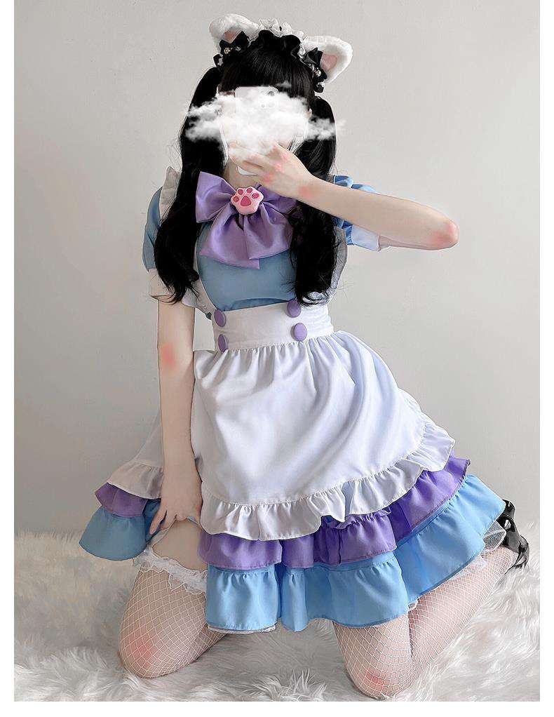 メイド服 ふんわりメイド風ワンピース