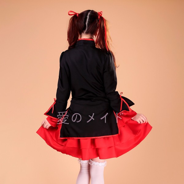 チャイナ風メイド服コスプレ衣装4点セット