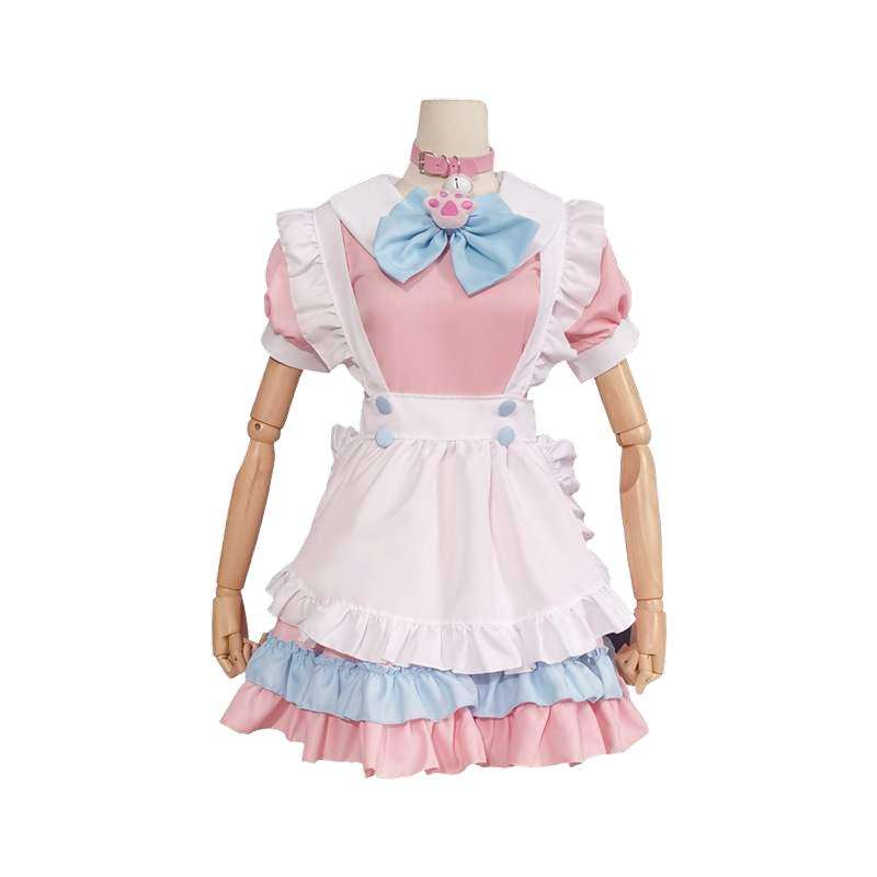 フリルたっぷりメイド服セット