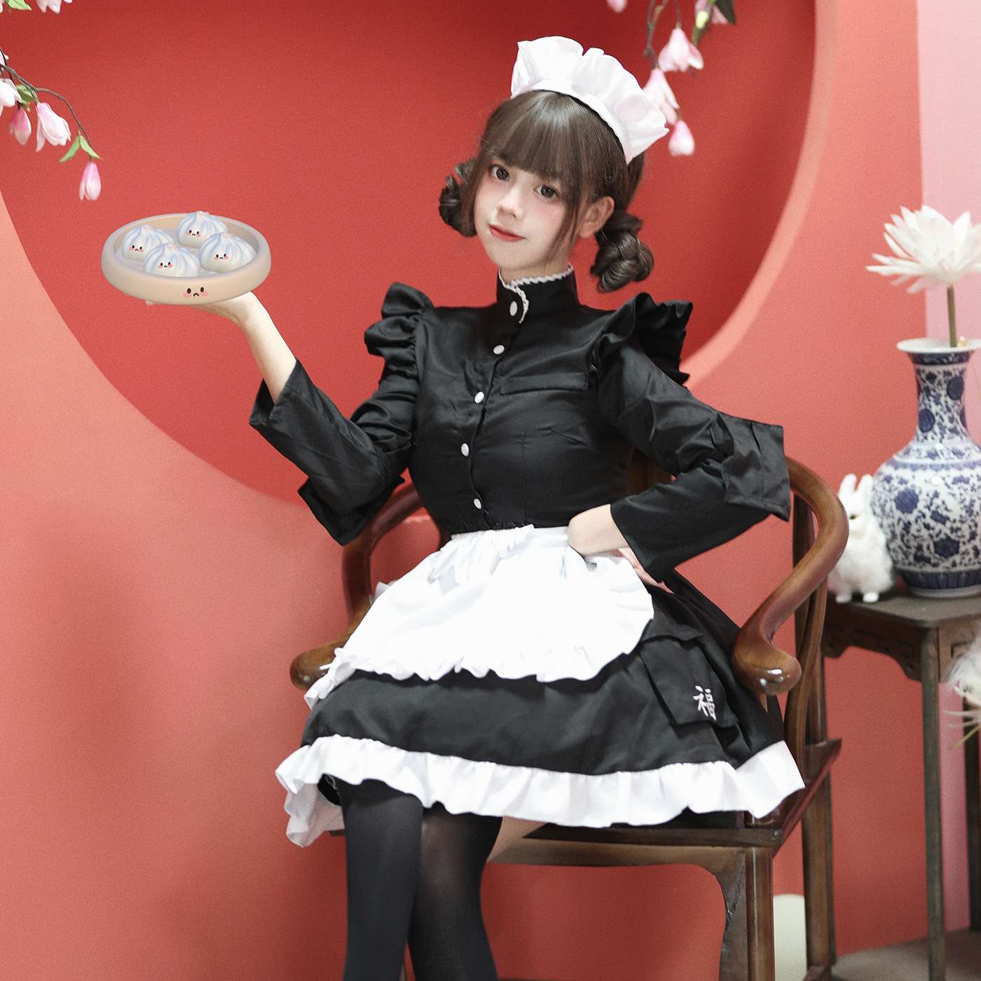 甘ロリ風メイド服コスプレ衣装