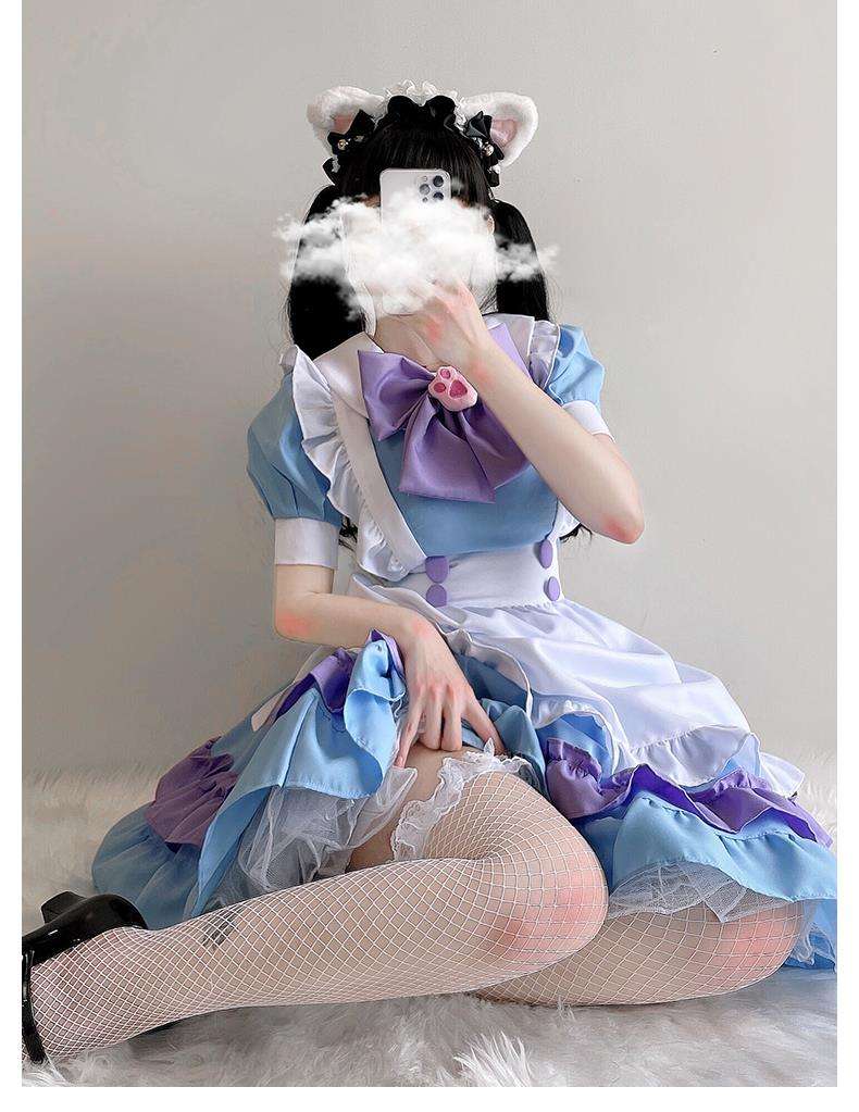 メイド服 ふんわりメイド風ワンピース