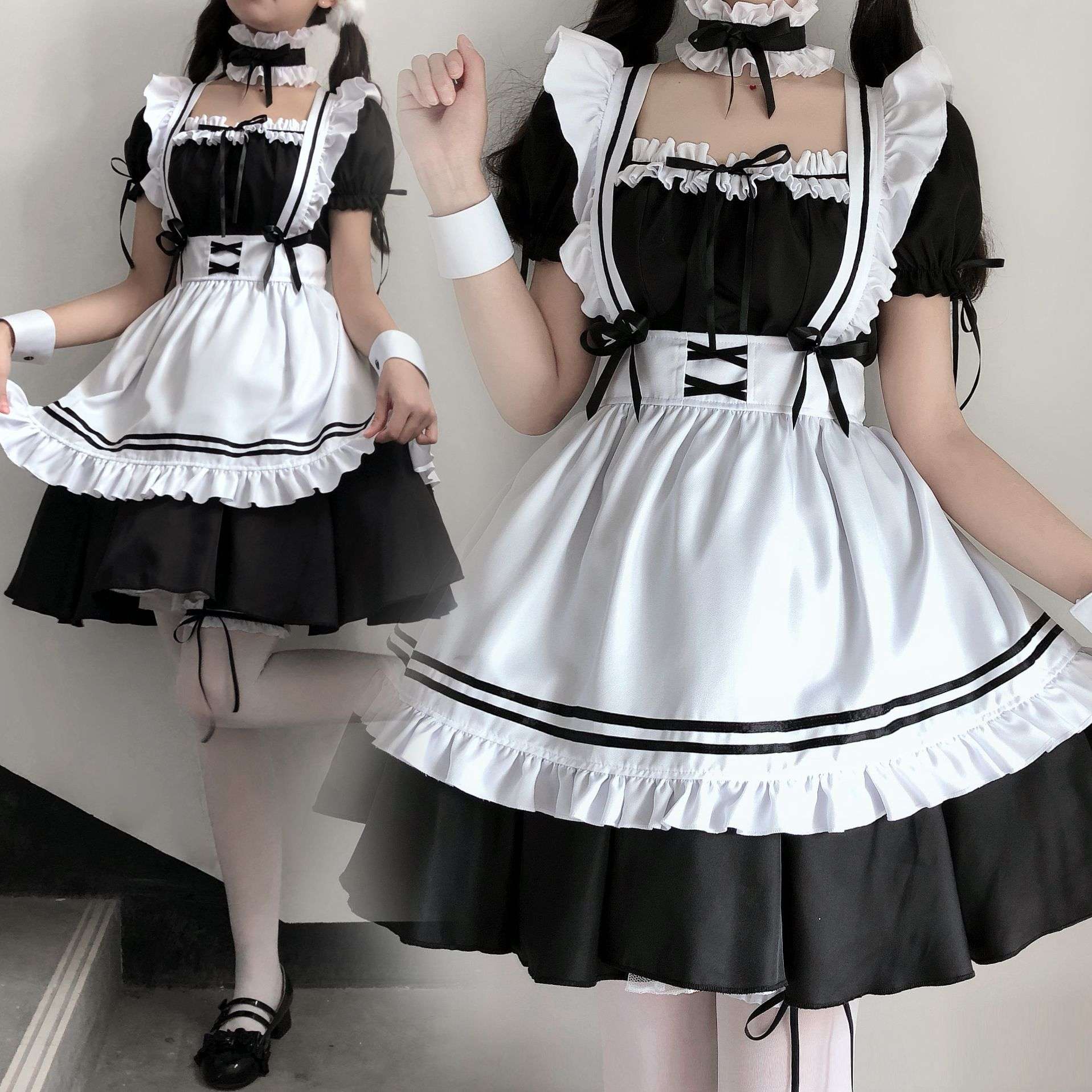 メイド服 ふんわりメイド風ワンピース