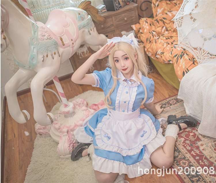 メイド服 ふんわりメイド風ワンピース