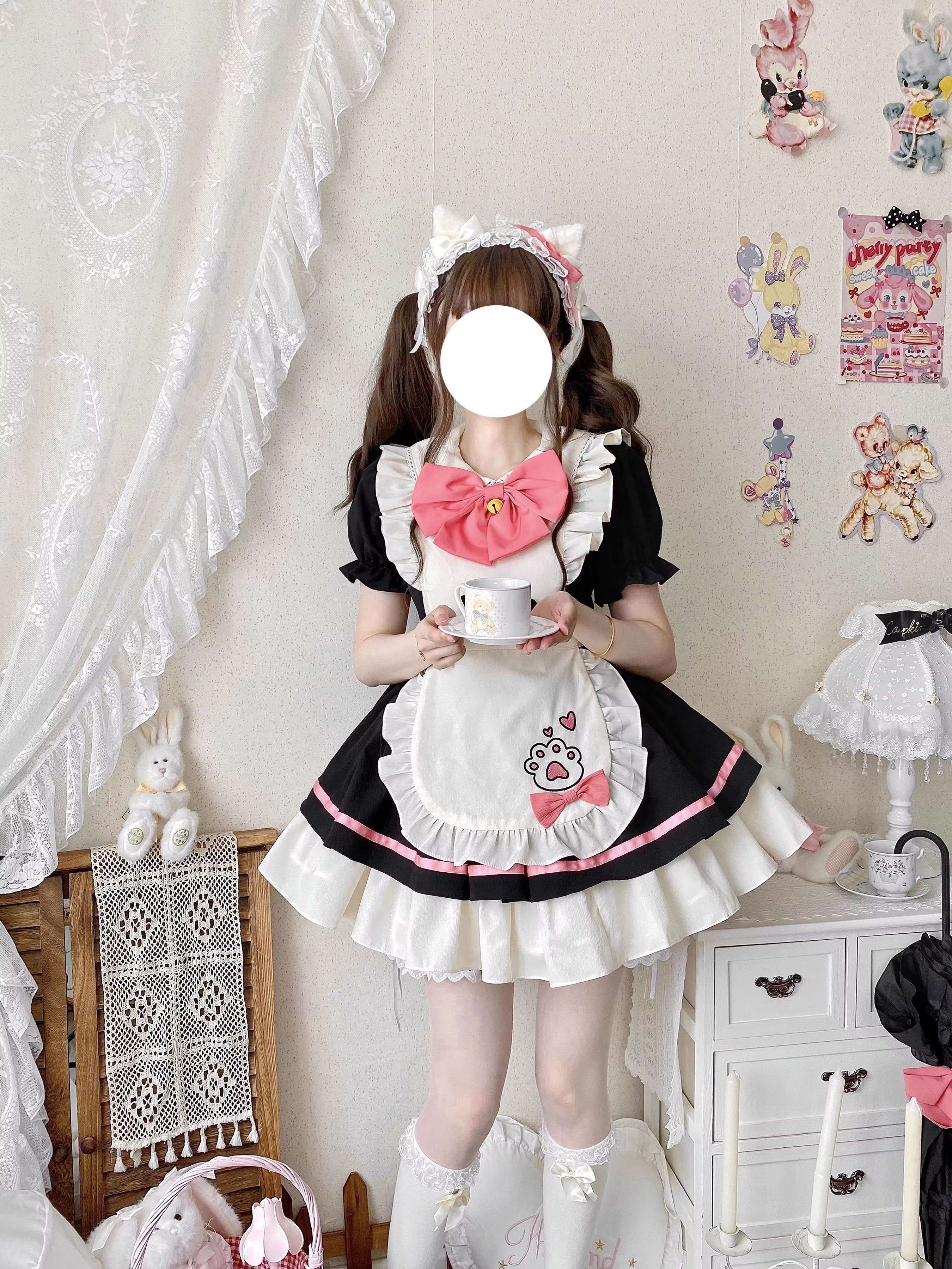 メイド服 ふんわりメイド風ワンピース