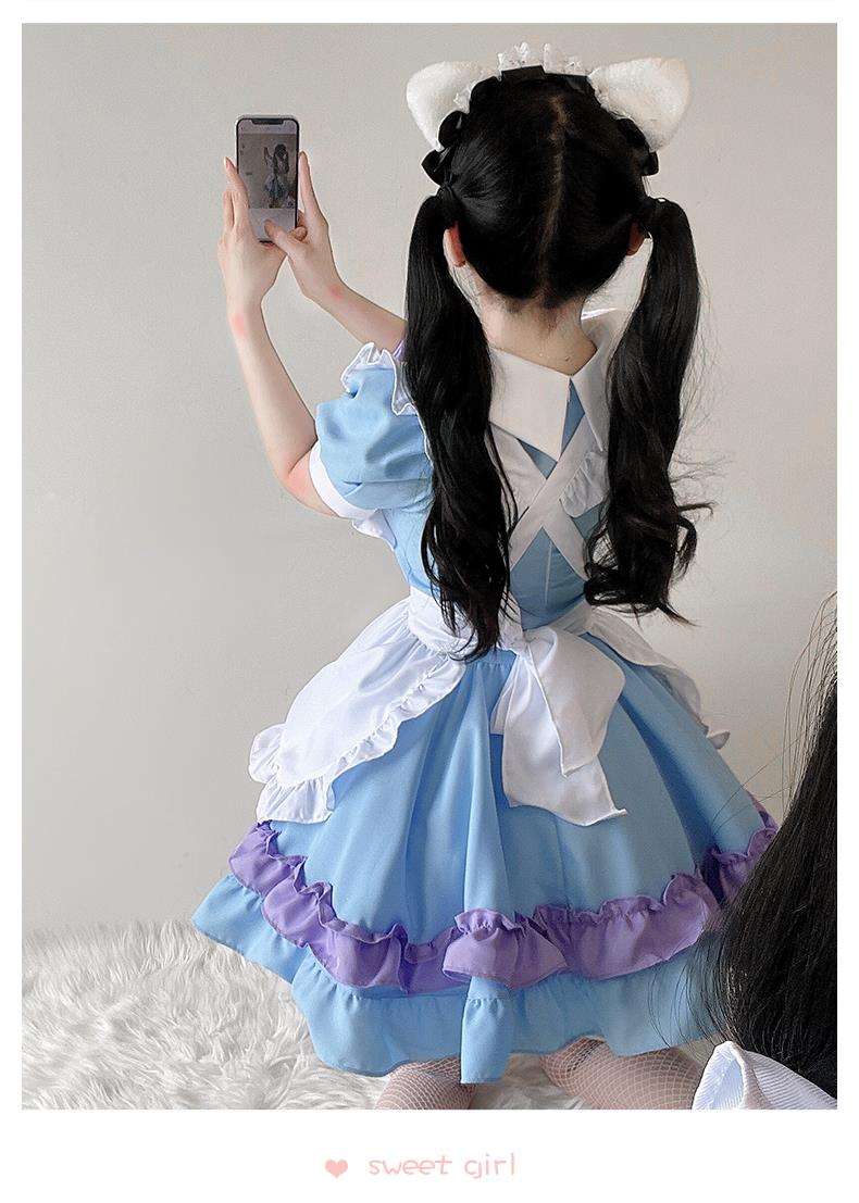 メイド服 ふんわりメイド風ワンピース