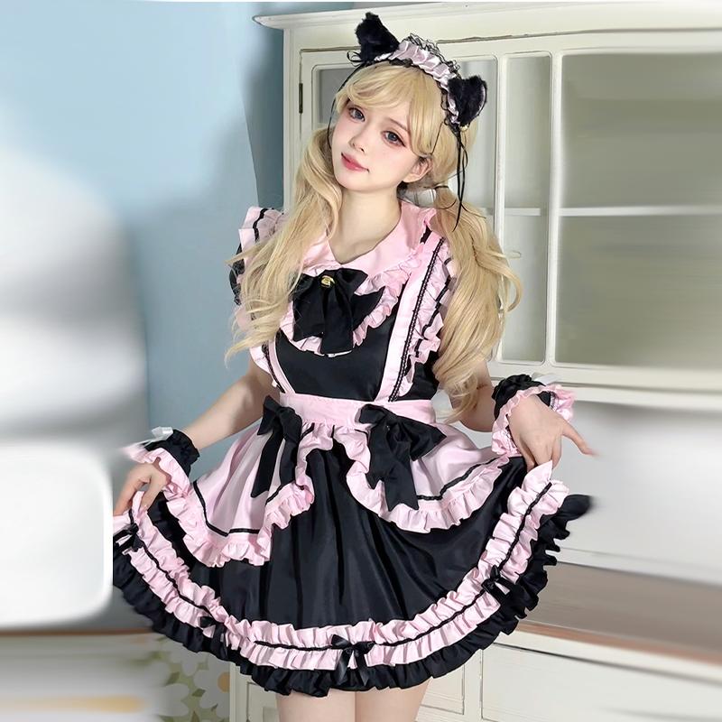 メイド服 ふんわりフリルメイドドレス