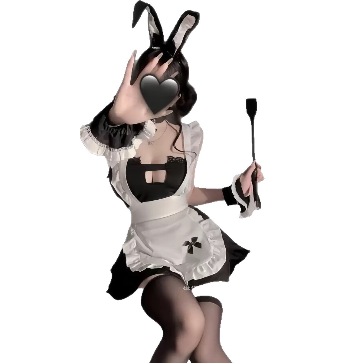 メイド服 うさ耳付きセクシーメイド服コスプレ衣装セット