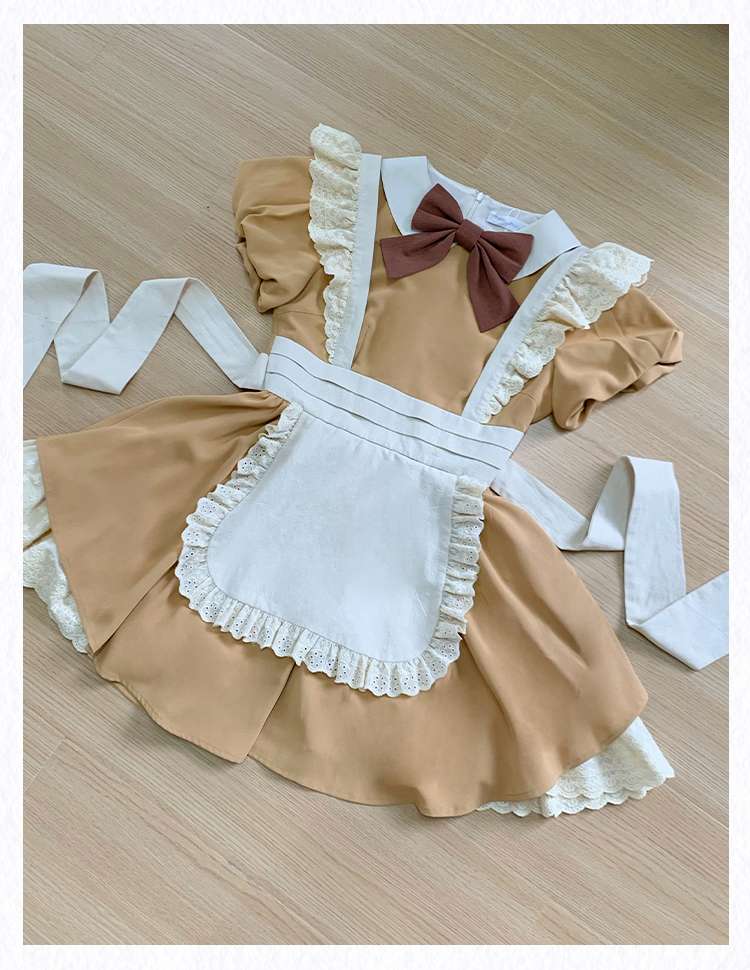 ふんわりリボンメイド服