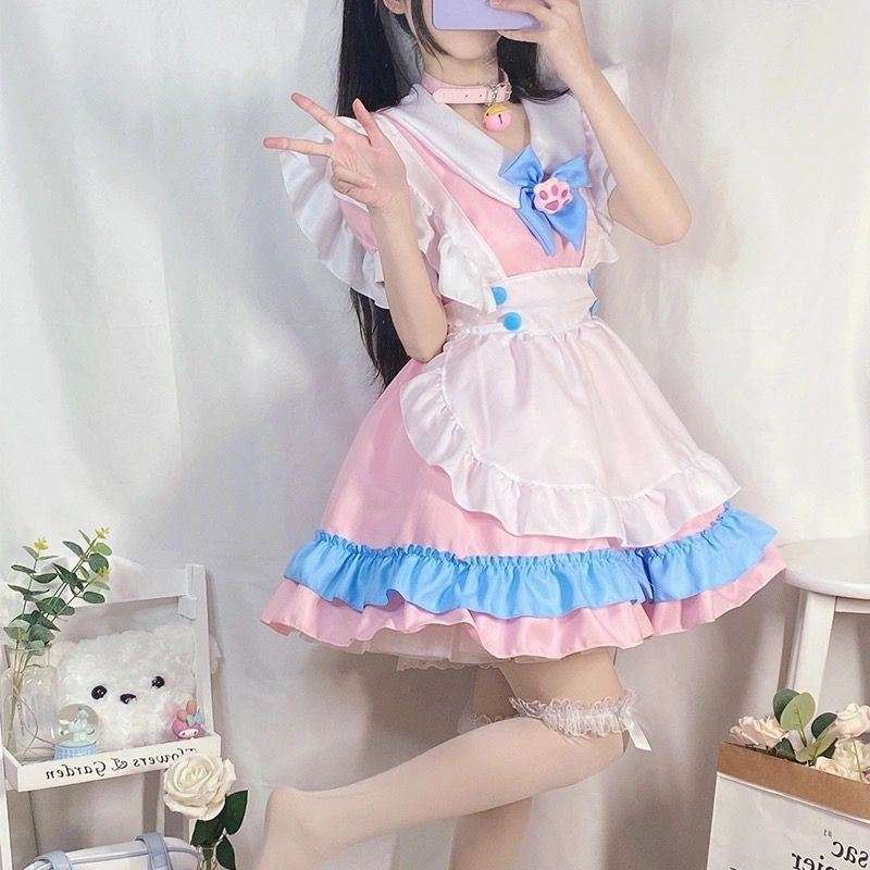 メイド服 ふんわりメイド風ワンピース