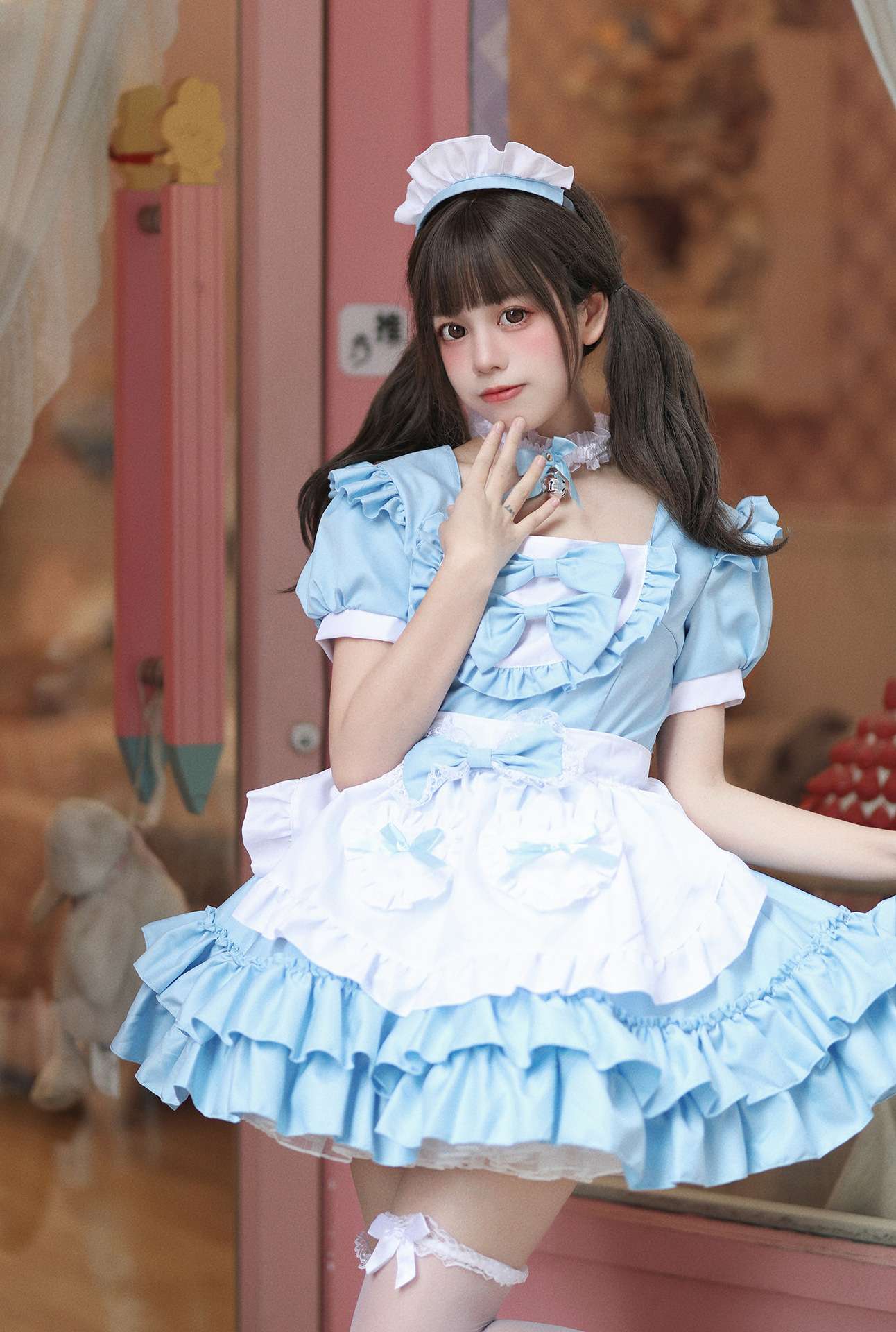 メイド服 ふんわりメイド風ワンピース