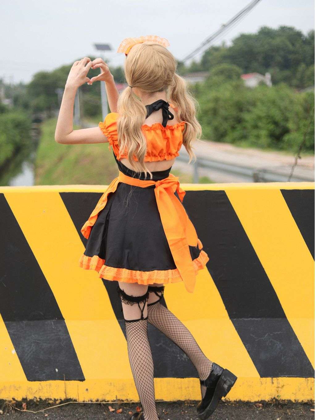 メイド服 ハロウィン風メイドコスチューム