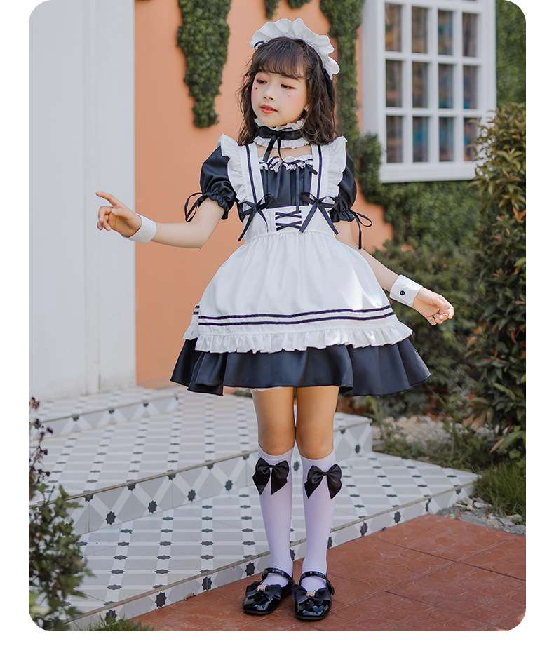 ふんわりメイド服ワンピース