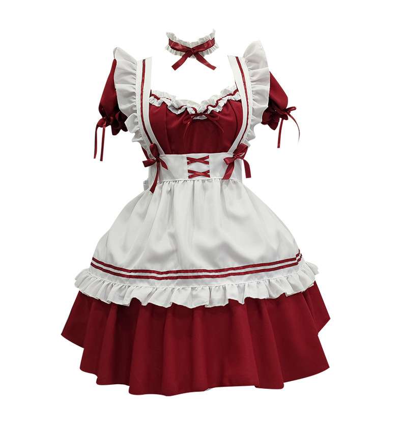 フリルたっぷりメイド服セット