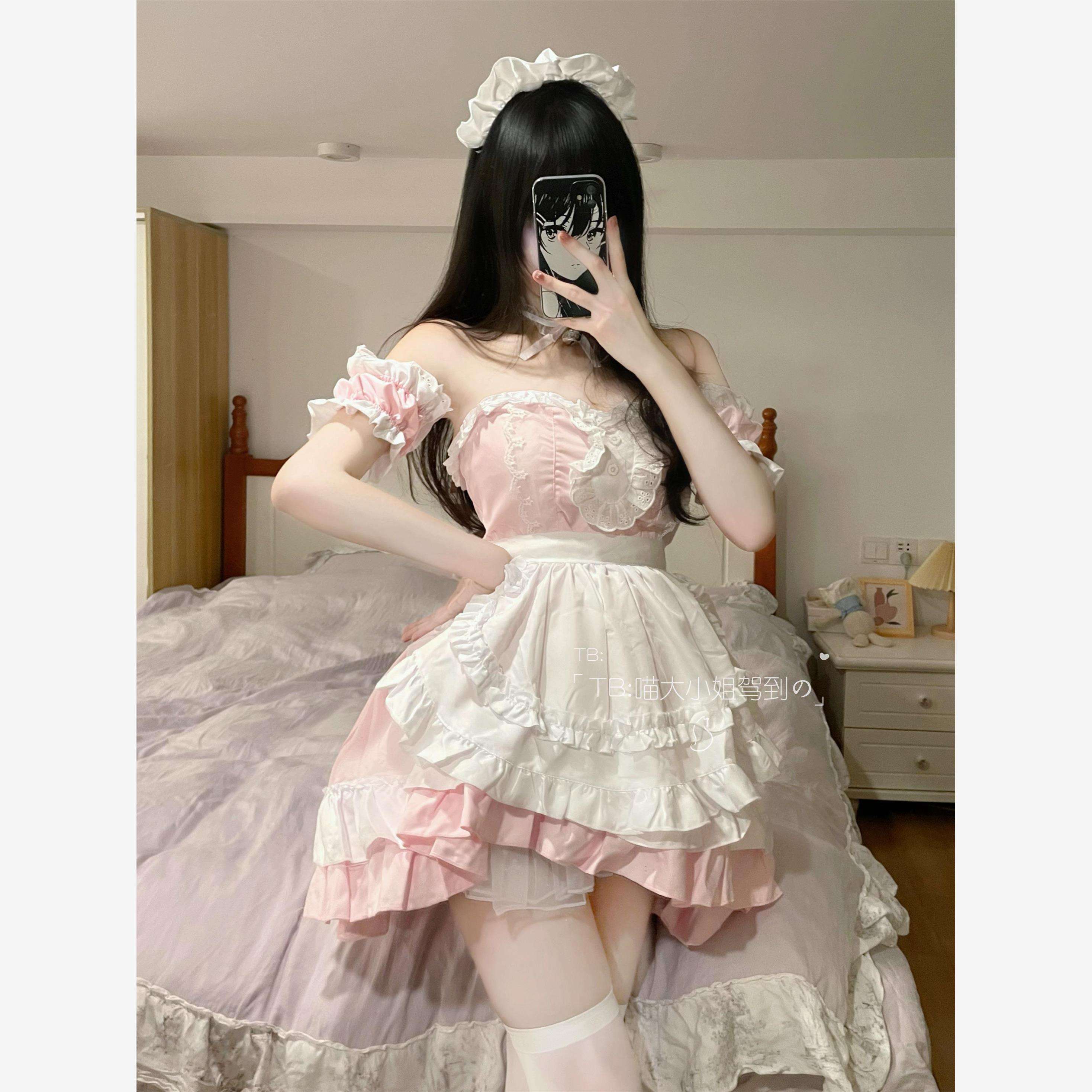 メイド服 ふんわりメイド風ワンピース