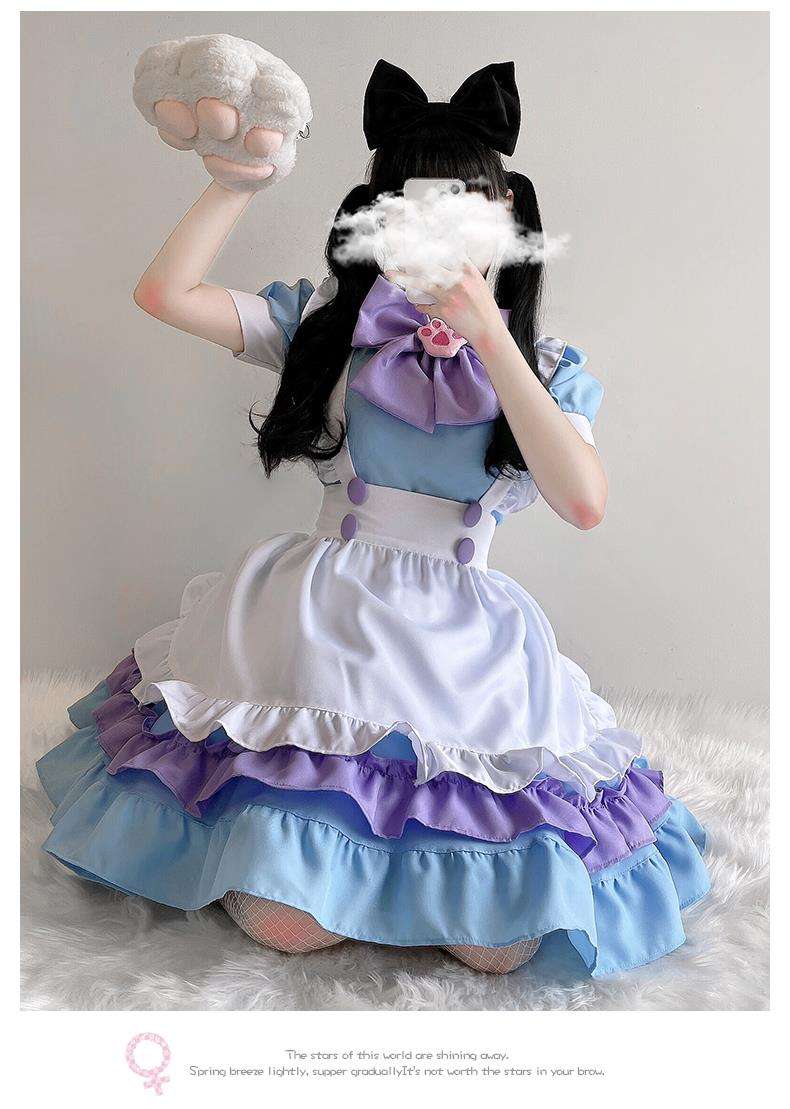 メイド服 ふんわりメイド風ワンピース