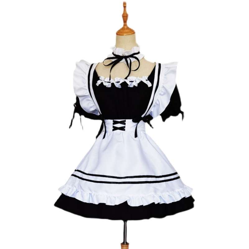 ふりふりリボンメイド服セット