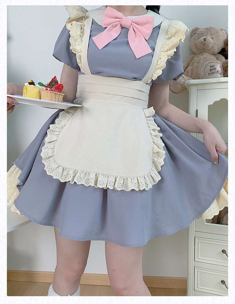 ふんわりリボンメイド服