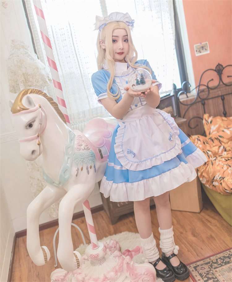 メイド服 ふんわりメイド風ワンピース