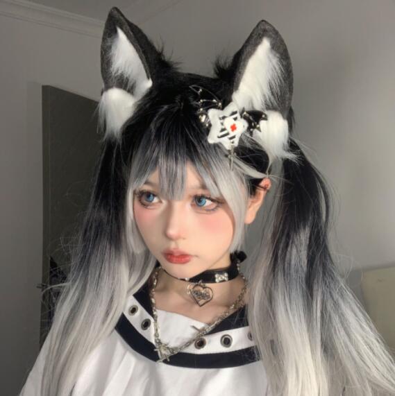 メイド服 猫耳カチューシャ ふわふわ手作り その他小物