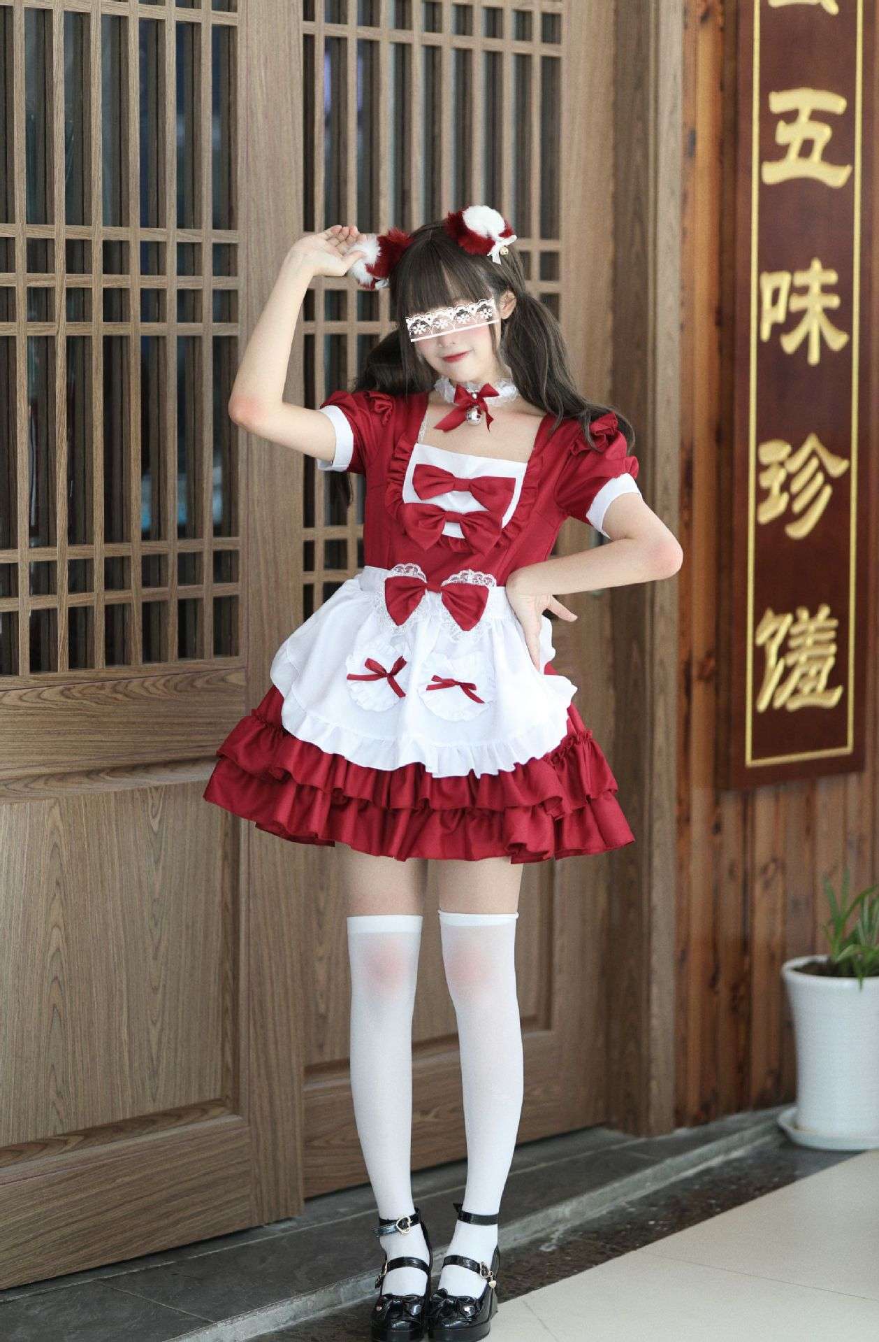 メイド服 ふんわりメイド風ワンピース