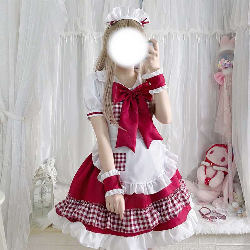 キュートなふんわりメイド服セット