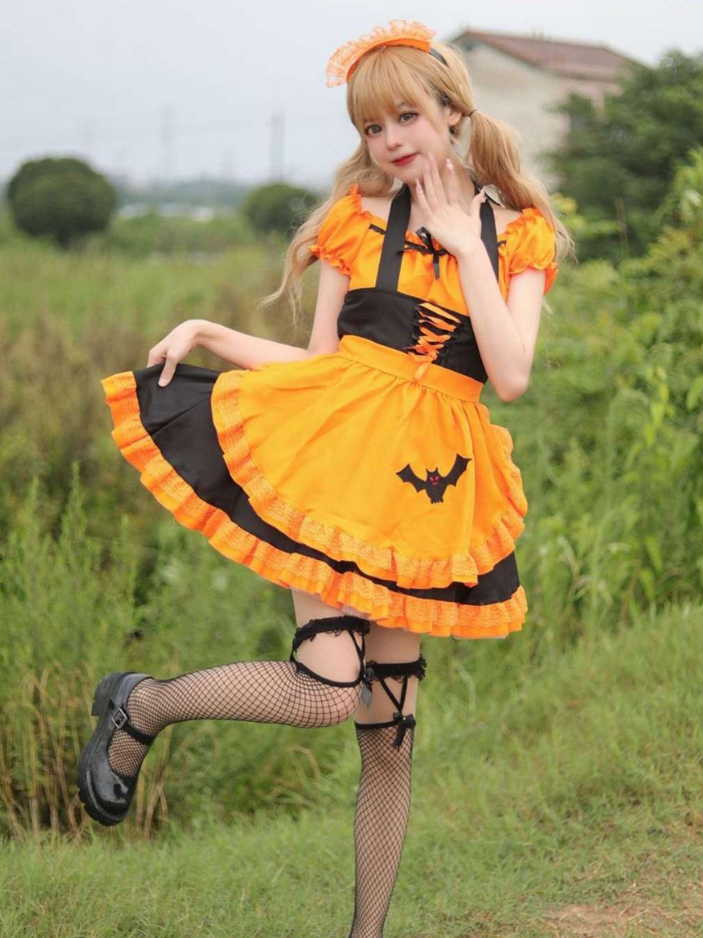 メイド服 ハロウィン風メイドコスチューム