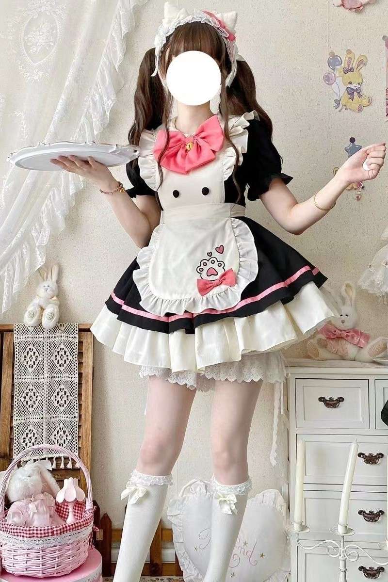 メイド服 ふんわりメイド風ワンピース