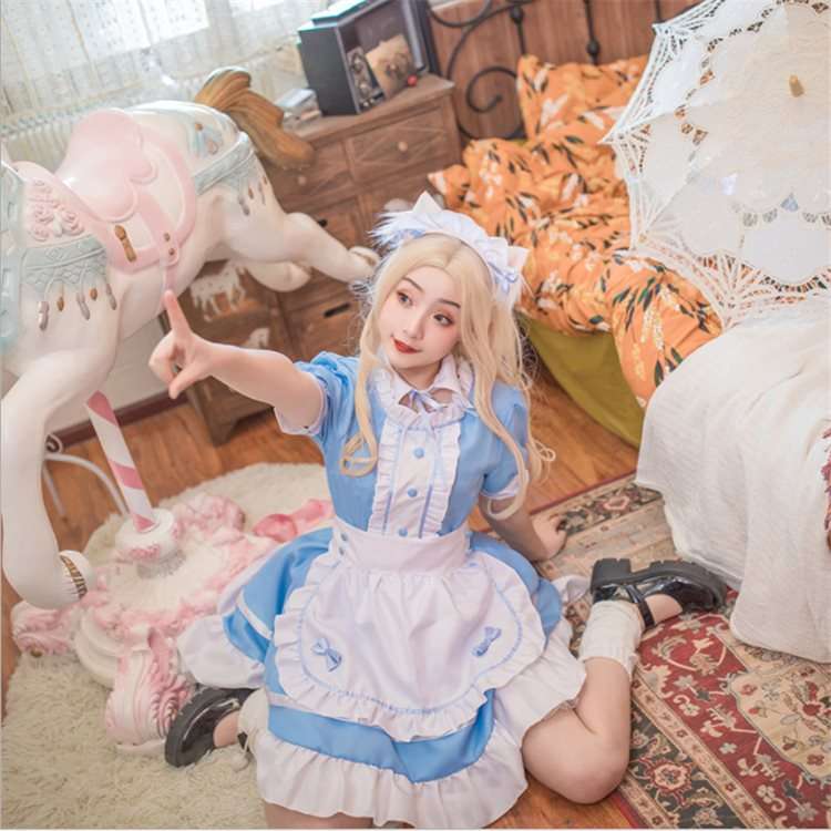 メイド服 ふんわりメイド風ワンピース