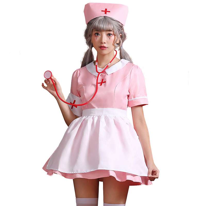 メイド服 ナース風コスプレセット