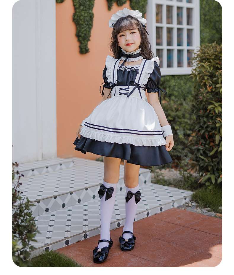 ふんわりメイド服ワンピース