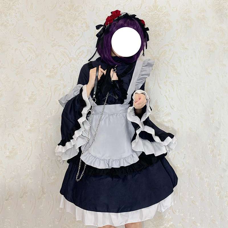 メイド服 メイド風フリルワンピース