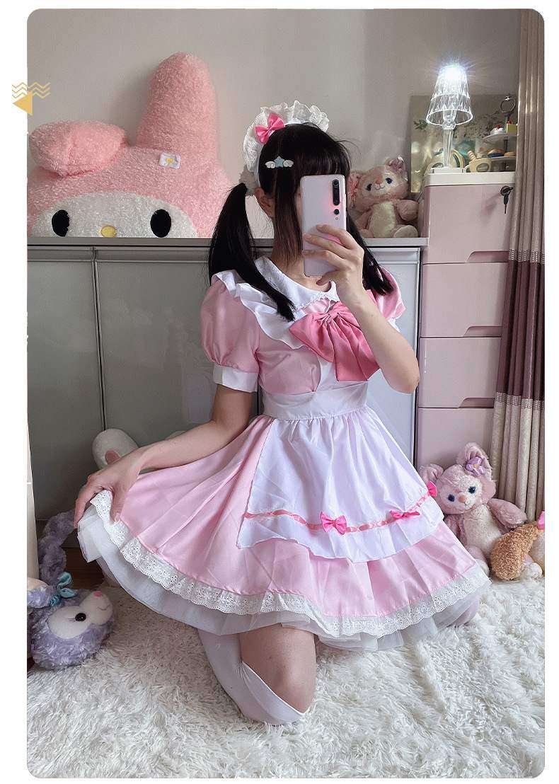 メイド服 ふんわりメイド風ワンピース