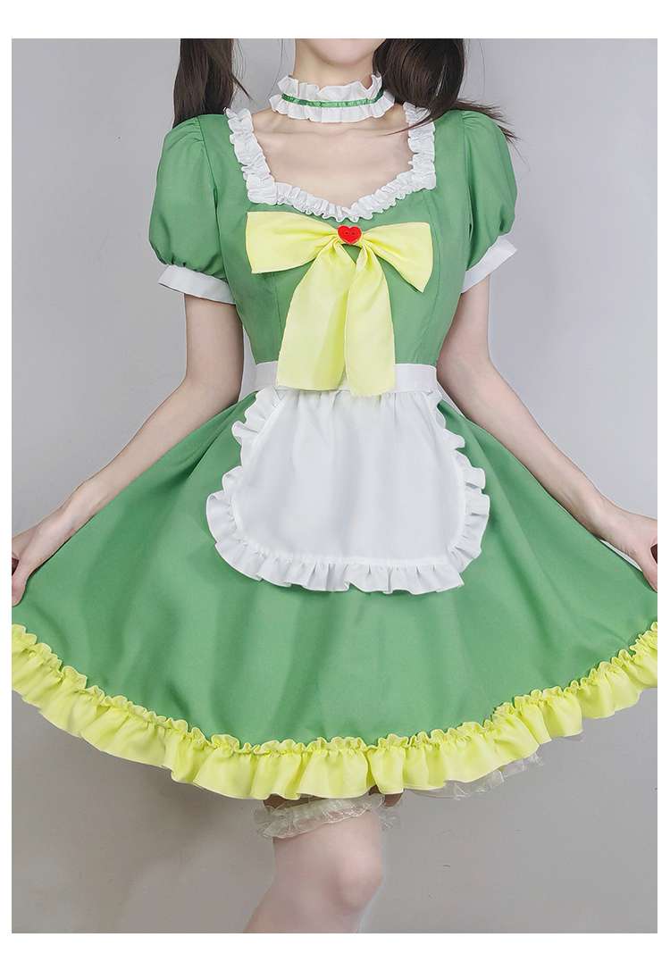 フリルたっぷりメイド服セット