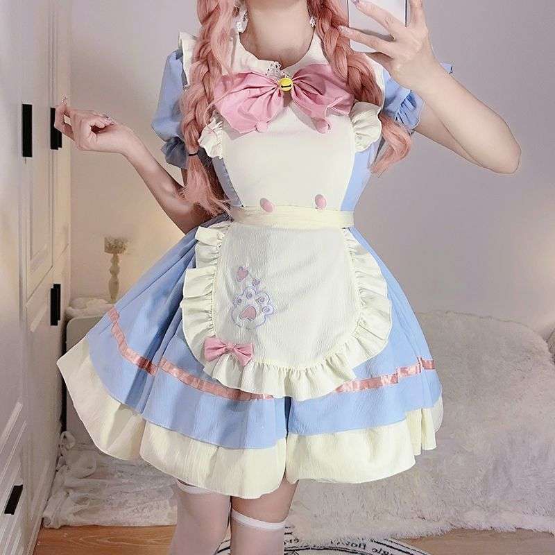 メイド服 ふんわりロリータメイド衣装