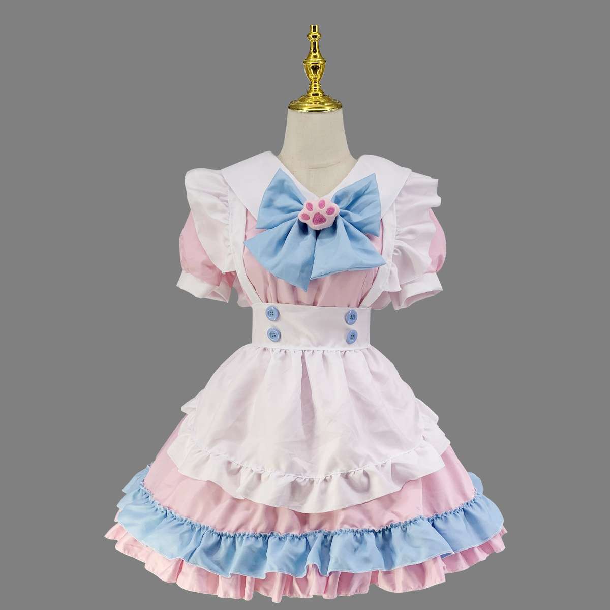 メイド服 ふんわりメイド風ロリータワンピース