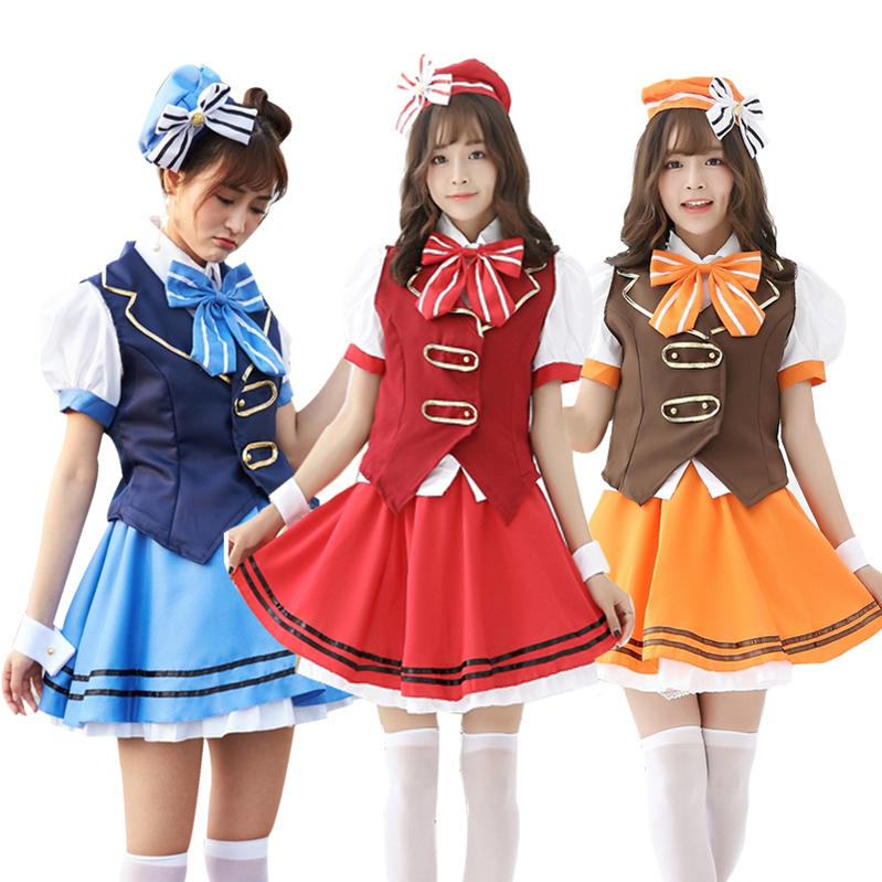 ベスト付き アイドル風 メイド服