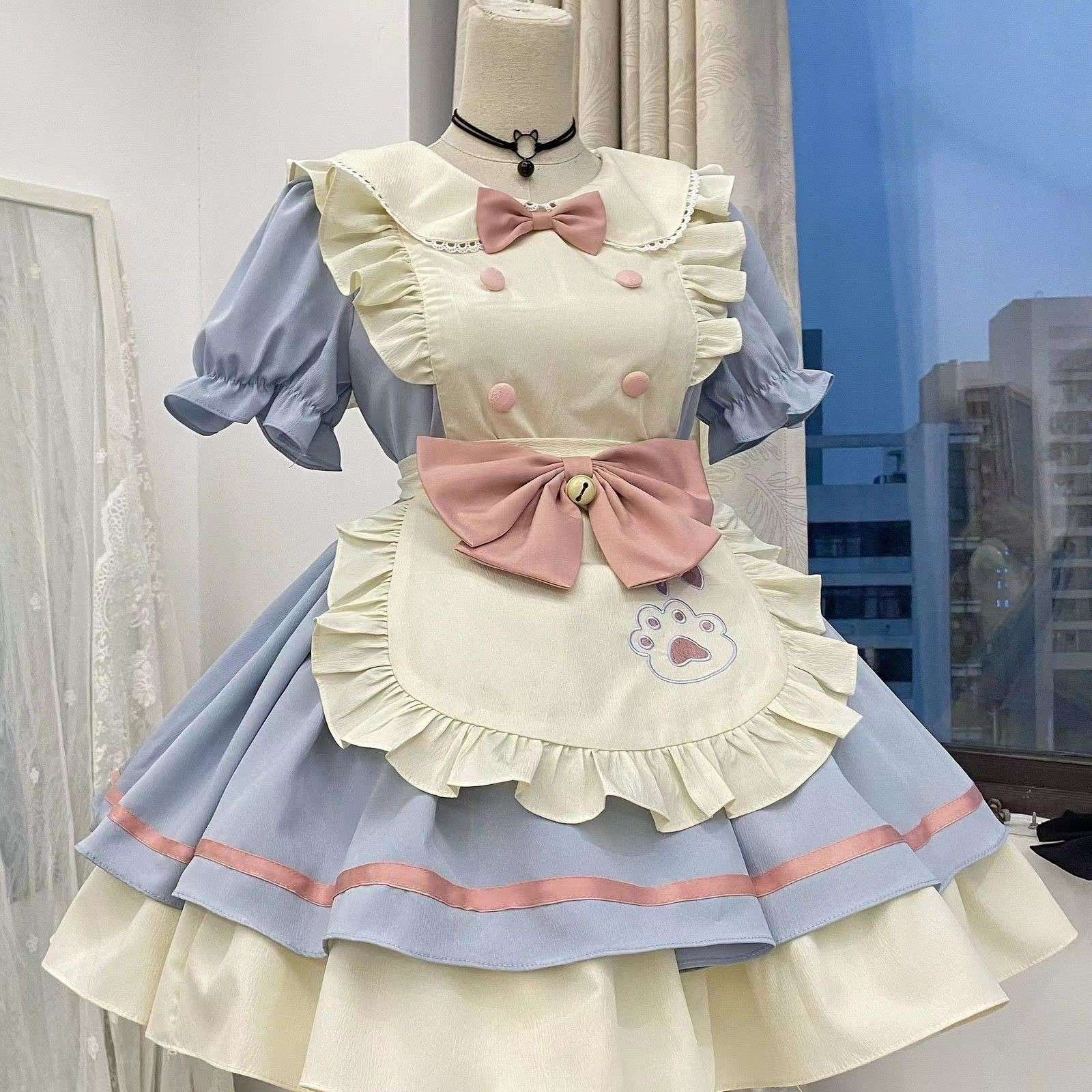 メイド服 ふんわりメイド風ワンピース