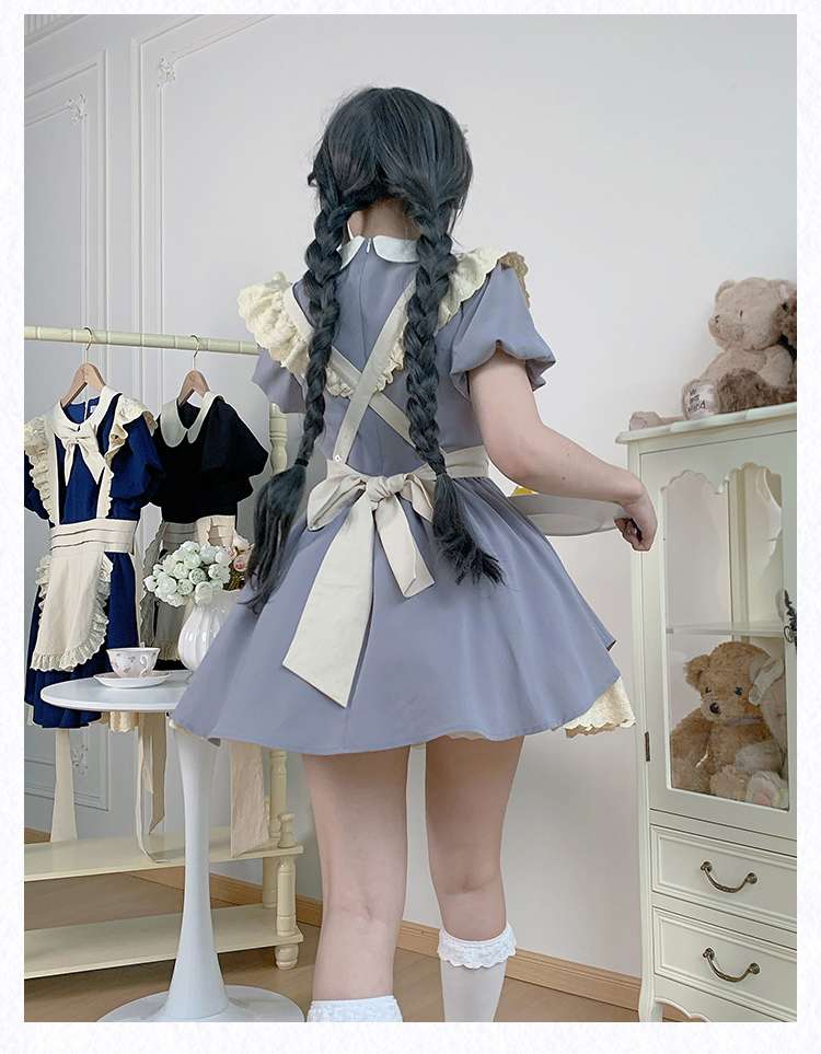 ふんわりリボンメイド服