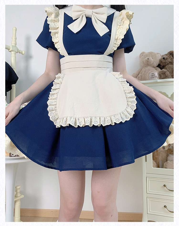 ふんわりリボンメイド服