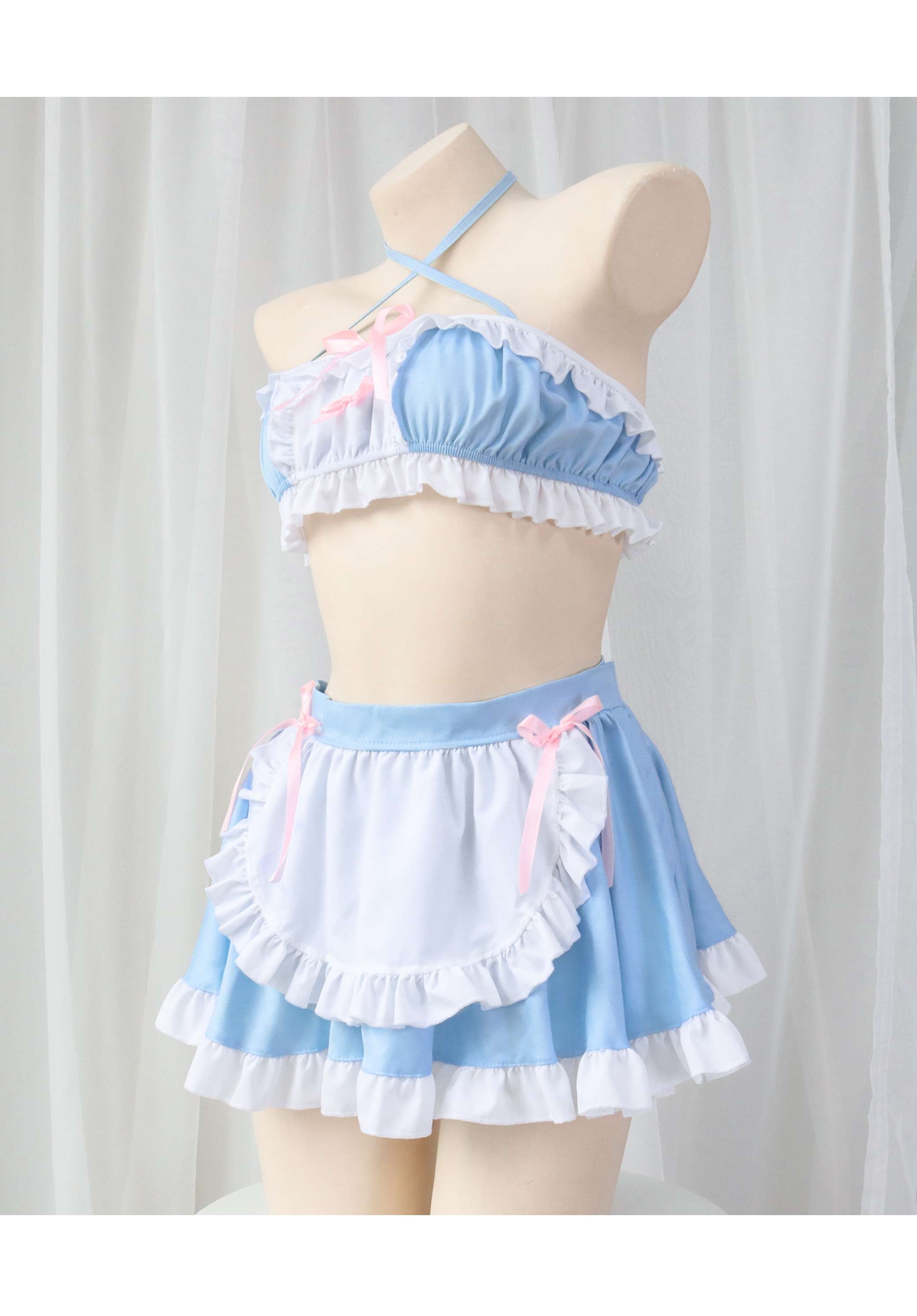 メイド服 フリルいっぱいメイド風セット