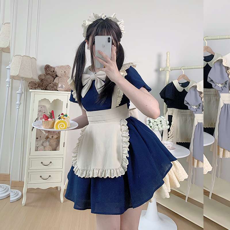 ふんわりリボンメイド服