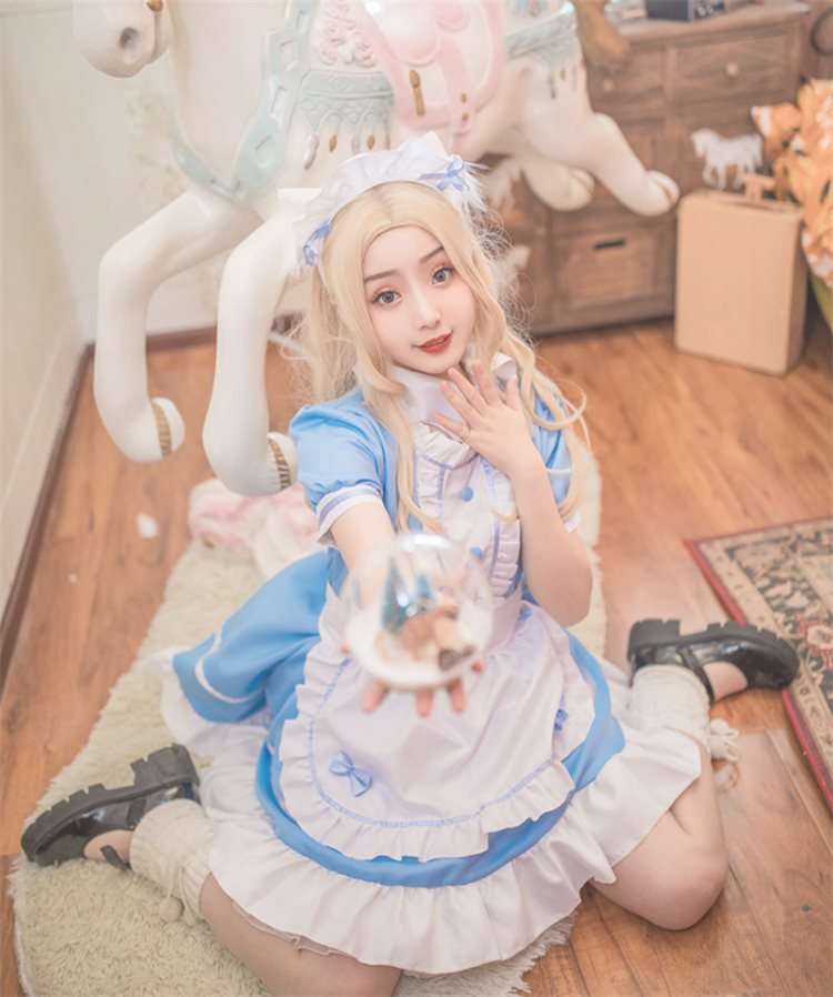 メイド服 ふんわりメイド風ワンピース