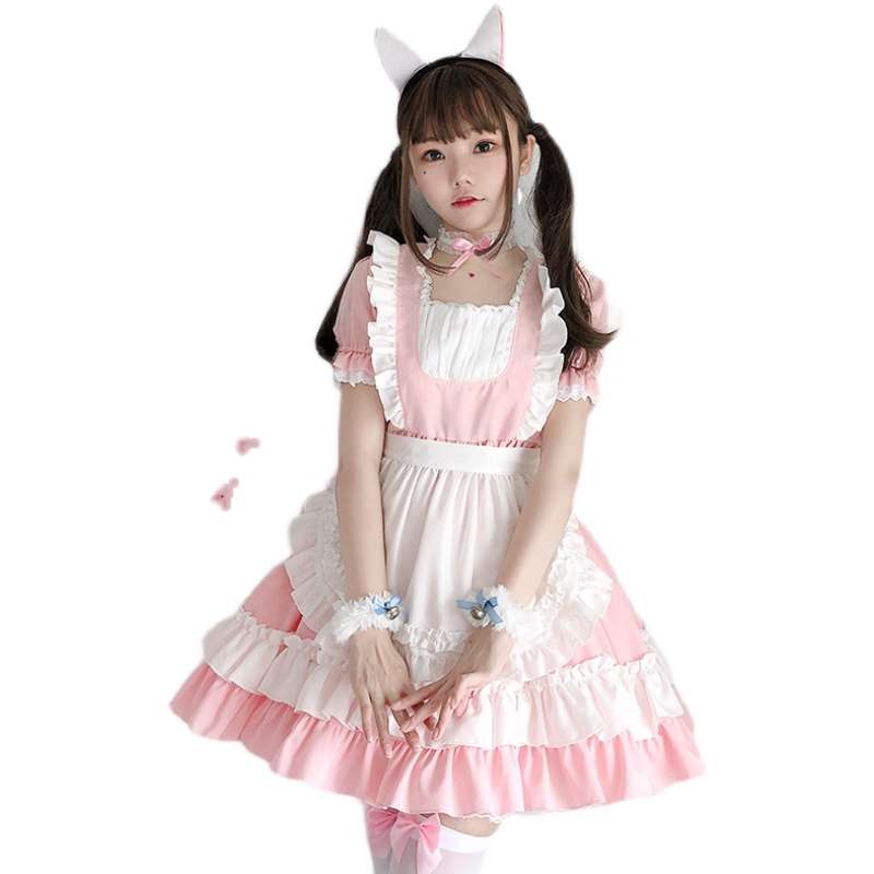 フリルたっぷりメイド服セット